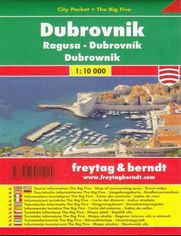 Dubrownik city pocket mapa 1:10 000 Freytag & Berndt