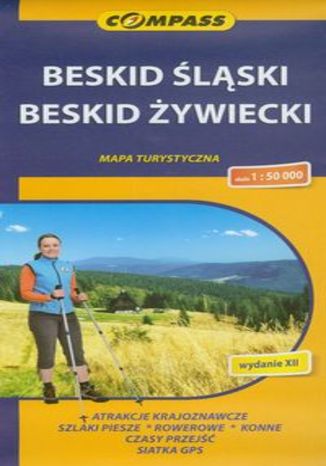 Beskid Śląski, Beskid Żywiecki. Mapa turystyczna Compass 1:50 000