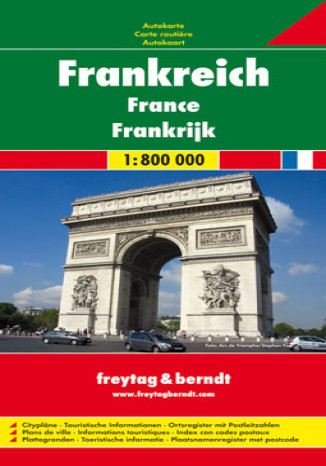 Francja. Mapa Freytag & Berndt 1:800 000