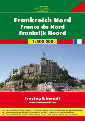 Francja Północna mapa 1:500 000 Freytag & Berndt
