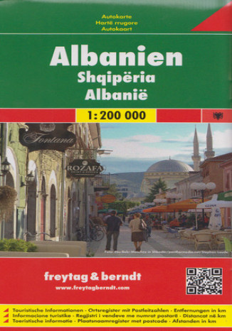 Albania. Mapa samochodowa 1:200 000