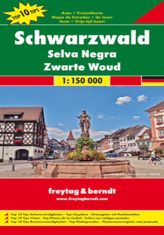 Schwarzwald. Mapa Freytag & Berndt 1:150 000 