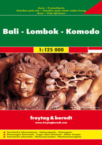 Bali, Lombok, Komodo. Mapa Freytag & Berndt / 1:125 000