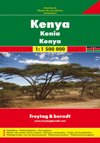 Kenia. Mapa samochodowa