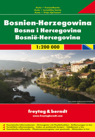 Bośnia i Hercegowina. Mapa Freytag & Berndt / 1:200 000