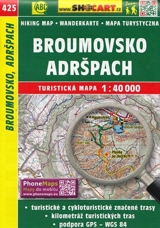 Broumovsko Adršpach, 1:40 000