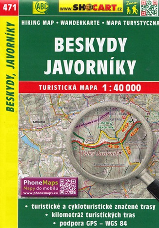 Beskydy, Javorníky, 1:40 000