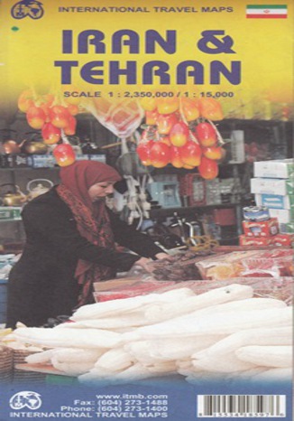 Iran & Teheran. Mapa IMTB 1:2 350 000/ 1:15 000