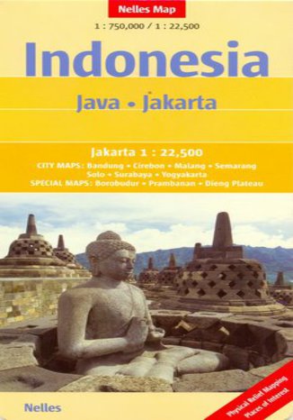 Indonezja. Jawa Dżakarta. Mapa nelles 1:750 000 / 1:22 500