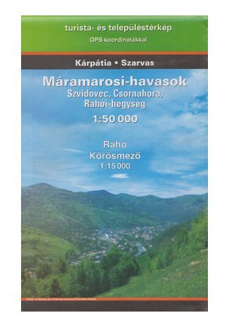 Karpaty Wschodnie (Świdowiec, Czarnohora, Góry Rachowskie). Mapa turystyczna Szarvas