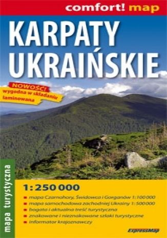 Karpaty Ukraińskie. Mapa turystyczna (Comfort! Map)