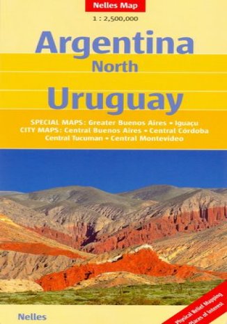 Argentyna Północna. Urugwaj. Mapa