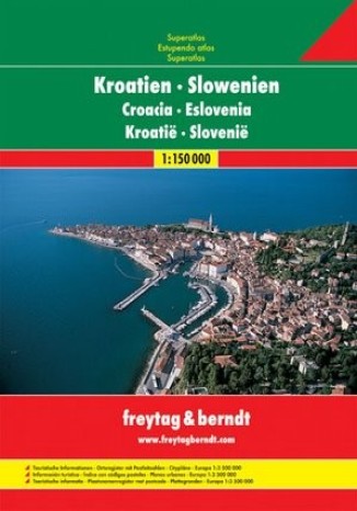 Chorwacja Słowenia. Atlas Freytag & Berndt 1:150 000 