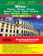 Wiedeń mapa turystyczna 1:8 500 - 1:25 000 Freytag & Berndt