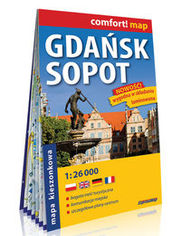 Gdańsk Sopot kieszonkowy laminowany plan miasta 1:26 000