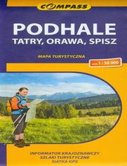 Podhale, Tatry, Orawa, Spisz. Mapa turystyczna Compass 1:50 000