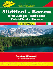 Tyrol Południowy, Bolzano, Trentino. Mapa Freytag & Berndt / 1:150 000 