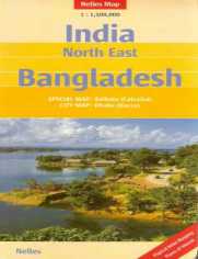 Indie Północno-Wschodnie. Bangladesz. Mapa
