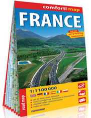 Francja (France) laminowana mapa samochodowa 1:1 100 000