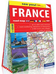 Francja papierowa mapa samochodowa 1:1 050 000