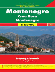 Czarnogóra. Mapa samochodowa