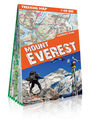 Mount Everest laminowana mapa trekkingowa. Skala: 1:30 000; 1:100 000; 1:110 000