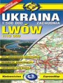 Ukraina Zachodnia, Lwów. Mapa laminowana
